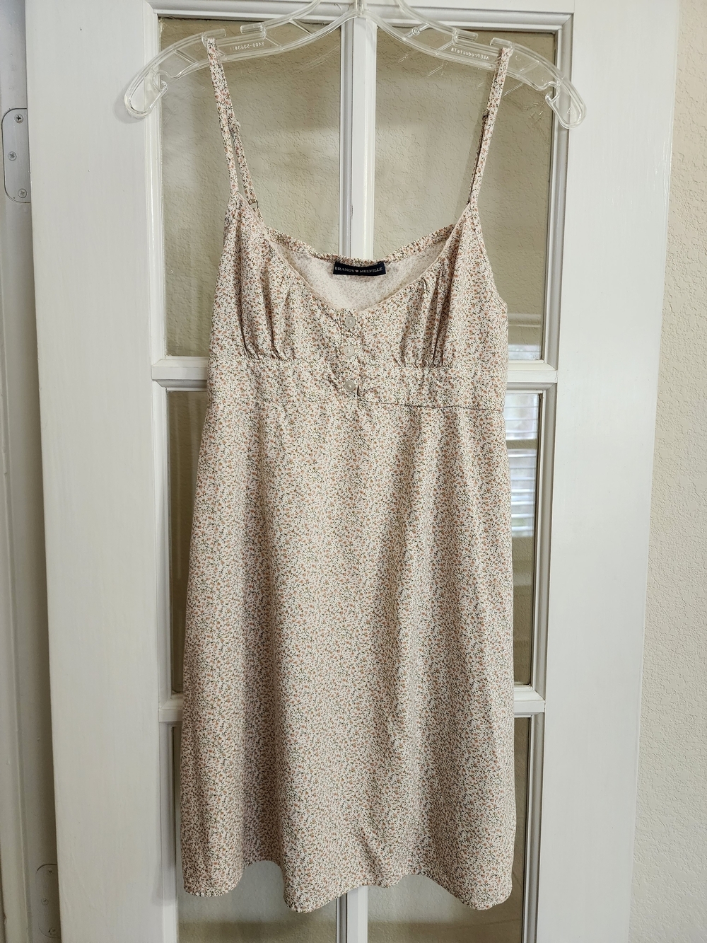Brandy Melville Floral Cami Sundress Smocked Back Viscose One Size